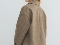 Куртка из пальтовой ткани, Бежевый