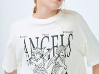 Футболка с принтом для девочек, Белый