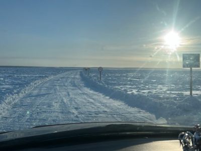 В Якутии заработала первая ледовая переправа на реке Лене