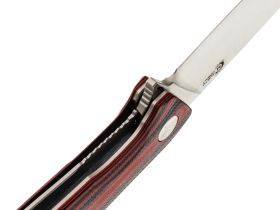 Нож складной Амур, сталь AUS10, рукоять G-10 черно-красная
