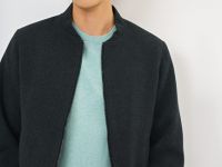 Утеплённый бомбер, Серый