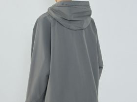 Куртка оверсайз с капюшоном, Серый