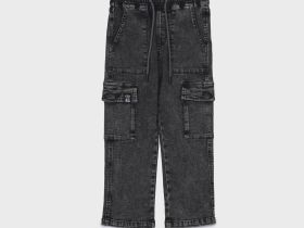 Брюки текстильные джинсовые для мальчиков