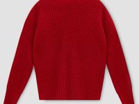 Джемпер силуэта трапеция с шерстью