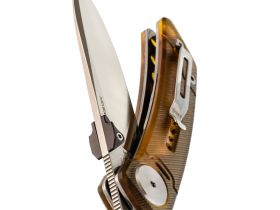 Складной нож Dr.Tech W3610PY, сталь 14C28N, рукоять PEI, желтый