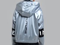 Куртка текстильная с полиуретановым покрытием для девочек (ветровка)