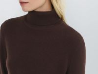 Водолазка из шерсти мериноса, Коричневый