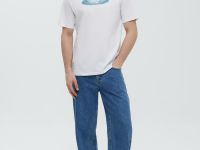 Футболка из хлопка с принтом