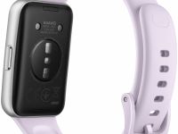 Умные часы HUAWEI Band 11 алюминевые серебристые, с фиолетовым ремешком