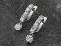 Серьги из белого золота с бриллиантами э0901сг03141500