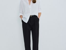 Блузка из лиоцелла, Белый