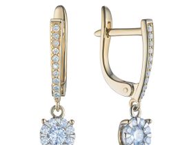 Серьги из комбинированного золота э4812сг01210953