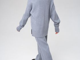 Комплект трикотажный для девочек: джемпер, брюки