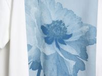 Футболка с цветочным принтом, Белый