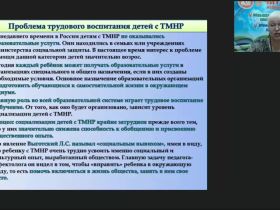 Международный вебинар «Специфика профессиональной подготовки детей с тяжелыми и множественными нарушениями»