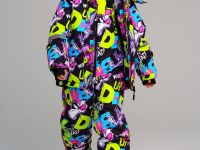 Комплект текстильный с полиуретановым покрытием для девочек: куртка, полукомбинезон