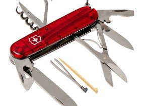 Нож перочинный Victorinox Climber, сталь X55CrMo14, рукоять Cellidor®, полупрозрачный красный, 14 функций, 91мм