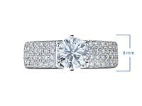 Кольцо из белого золота э0912кц07160700_white