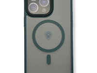 Чехол-накладка Dfansdesign Magsafe Case для Apple iPhone 13 Pro пластиковый (зеленая рамка)