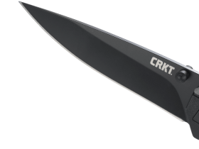 Полуавтоматический складной нож Hyperspeed, CRKT 7020, сталь 8Cr14MoV Black Oxide Coating, рукоять термопластик GRN