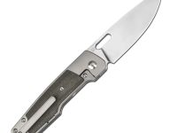 Складной нож Artisan Cutlery Gambit, сталь S90V, рукоять титан/микарта, серый/оливковый
