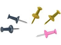 Кнопки силовые Berlingo, 50 шт., цветные, ПВХ упак., европодвес, розовый+золотой