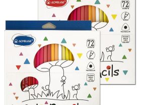 Набор карандашей цветных трехгранных Acmeliae 72 цв, в картонном футляре