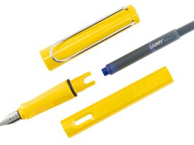 Ручка перьевая LAMY 018 safari, EF Желтый