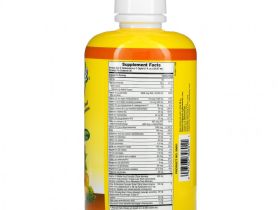 NaturesPlus, Source of Life, жидкая мультивитаминная и минеральная добавка с концентратами цельных продуктов, со вкусом тропических фруктов, 887,10 мл (30 жидк. унций)