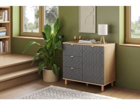 Тумба Теджонс 93x85 Деко Графитовый