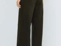 Прямые брюки из вельвета, Зеленый