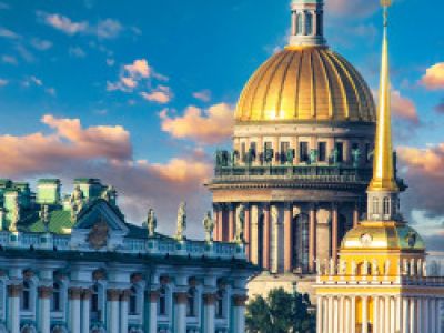 Автобус + теплоход по Неве: весь Петербург за 2,5 часа