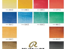 Набор акварели Talens "Rembrandt" Mono 12 цв в металической коробке