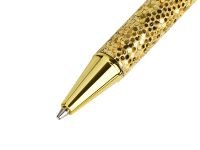 Ручка шариковая автоматическая MESHU "Gold shimmer" 1,0 мм, синяя