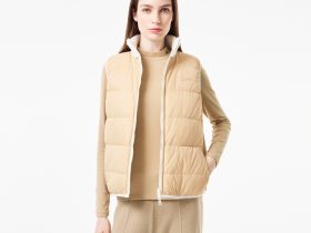 Женский утепленный двусторонний жилет Lacoste