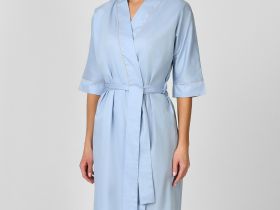 Халат Sateen, голубой