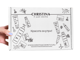White Gift Box Christina - Коробка упаковочная (белая гофра) 300*215*115