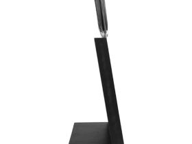 Подставка настольная магнитная для 4 ножей Woodinhome KS002SSOBL, дуб, черный