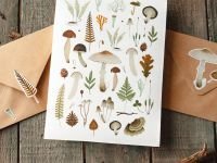 Стикеры Дворникова А. "Грибы и растения"