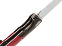 Складной нож Maxace Goliath Red, сталь Bohler K110, рукоять G10 красный/темный больстер