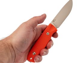 Нож Hot Knife Hoot, сталь D2, рукоять G10, оранжевый