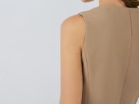 Жилет из поливискозы, Бежевый