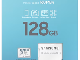 Карта памяти Samsung MicroSDXC 128Гб EVO Plus CL10 с адаптером белый