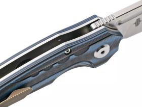 Складной нож Bestech Ornetta, сталь N690, рукоять черно-синяя G10/карбон
