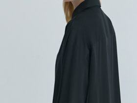 Блузка из сатина, Черный