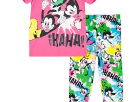 Комплект трикотажный для девочек: фуфайка (футболка), брюки (легинсы)