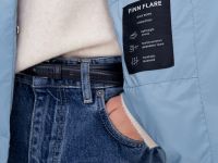 Пуховик с капюшоном и воротником-стойкой