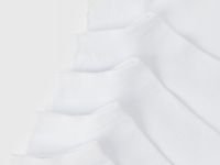 Базовые короткие носки, 5 пар, Белый