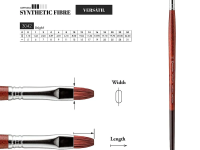 Кисть синтетика №6 кошачий язык Escoda "Versatil Brush L/H"