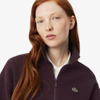 Свитшот Lacoste из пике на молнии с высоким воротником